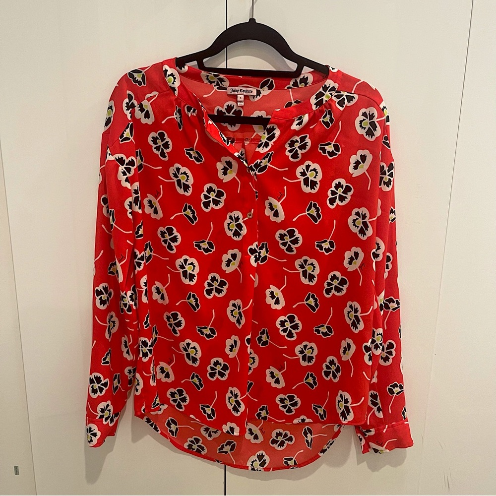 Juicy Couture floral blouse